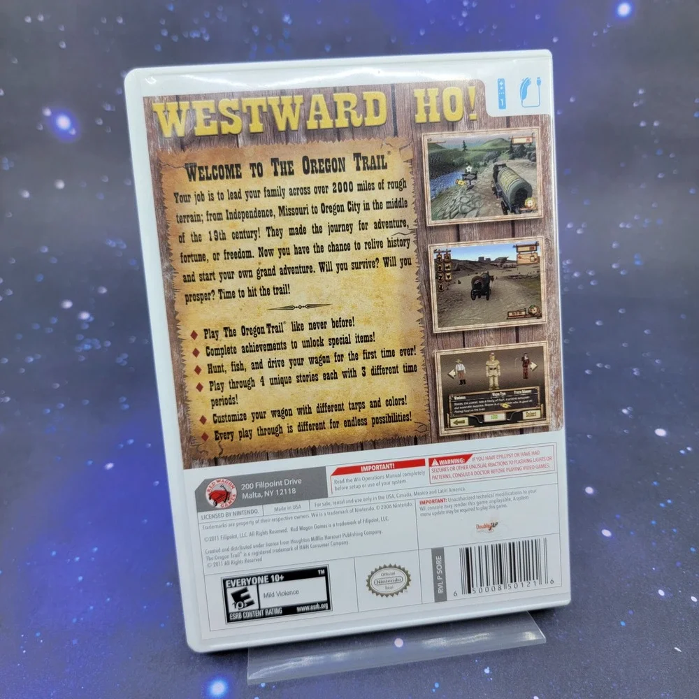 The Oregon Trail 40th Anniversary Edition Nintendo Wii Video Game No Manual